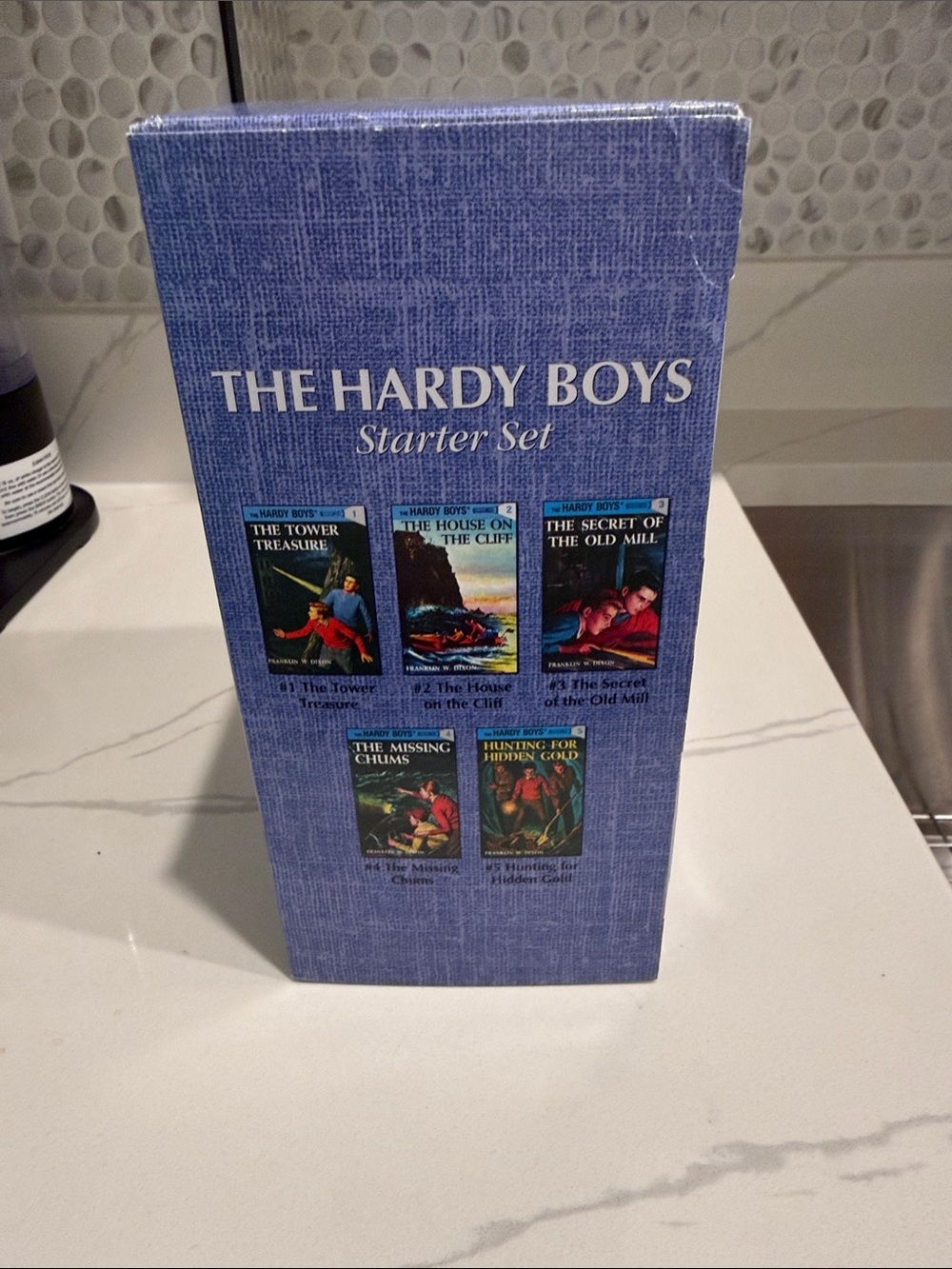 The Hardy Boys Boxed Set by Franklin W. Dixon. Set of 5 books.